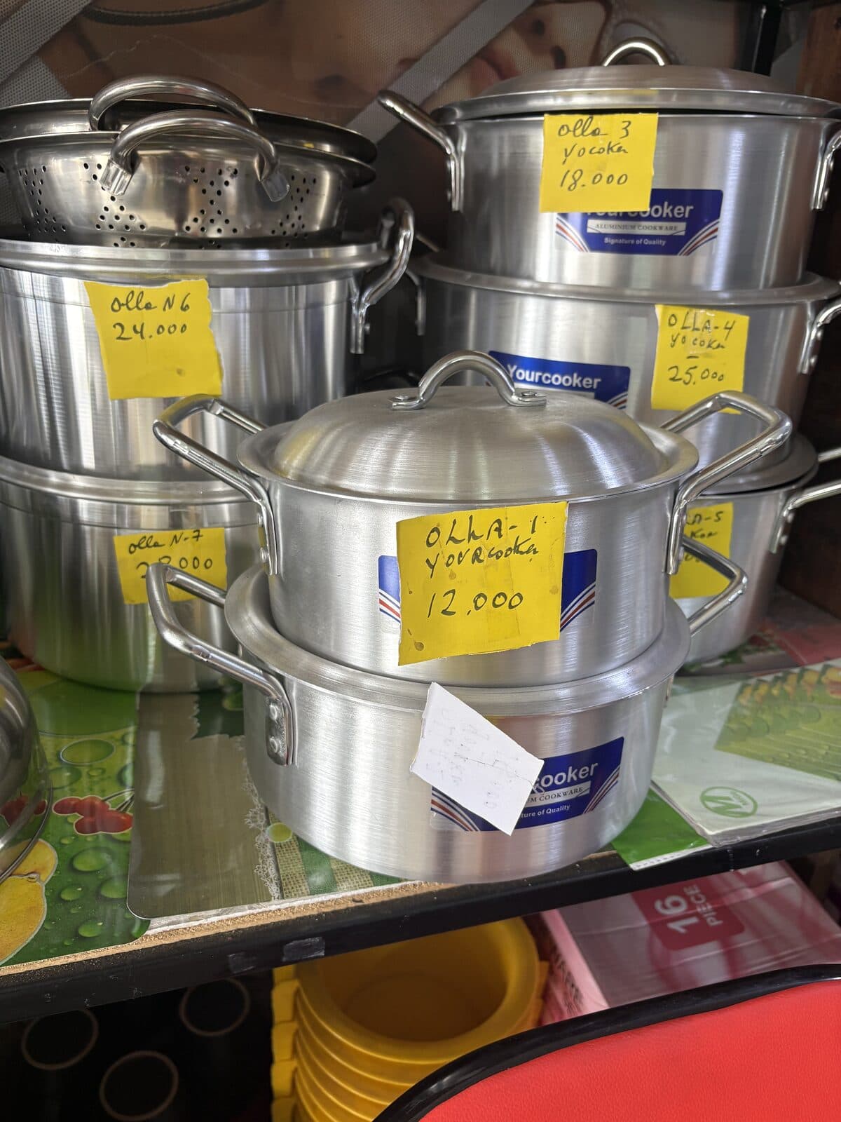 Línea de ollas de aluminio Yourcooker N1 a N7