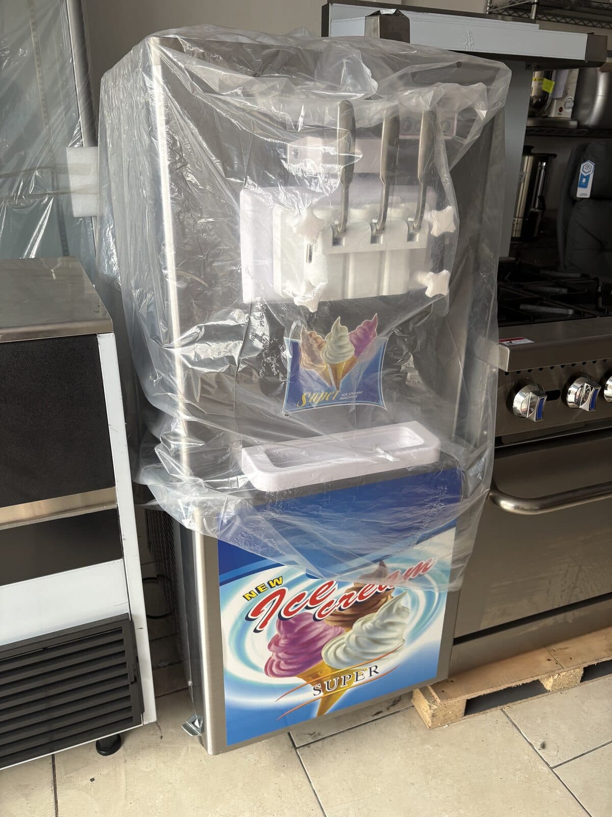 Máquina de helado soft 3 sabores SUPER