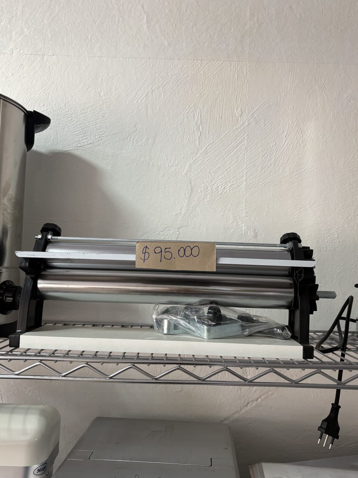 Laminadora de masa manual