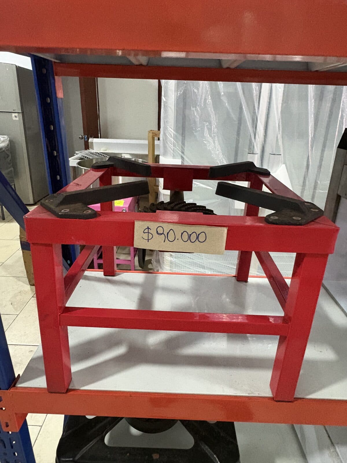 Anafe industrial hierro fundido base roja