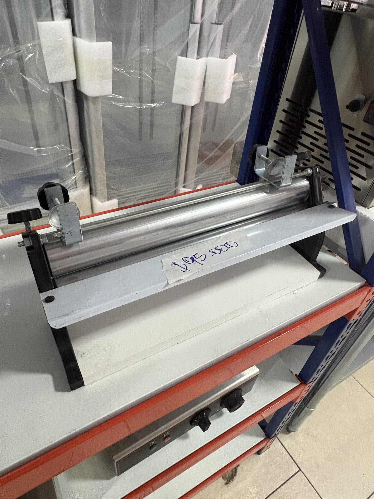 Laminadora de masa manual acero