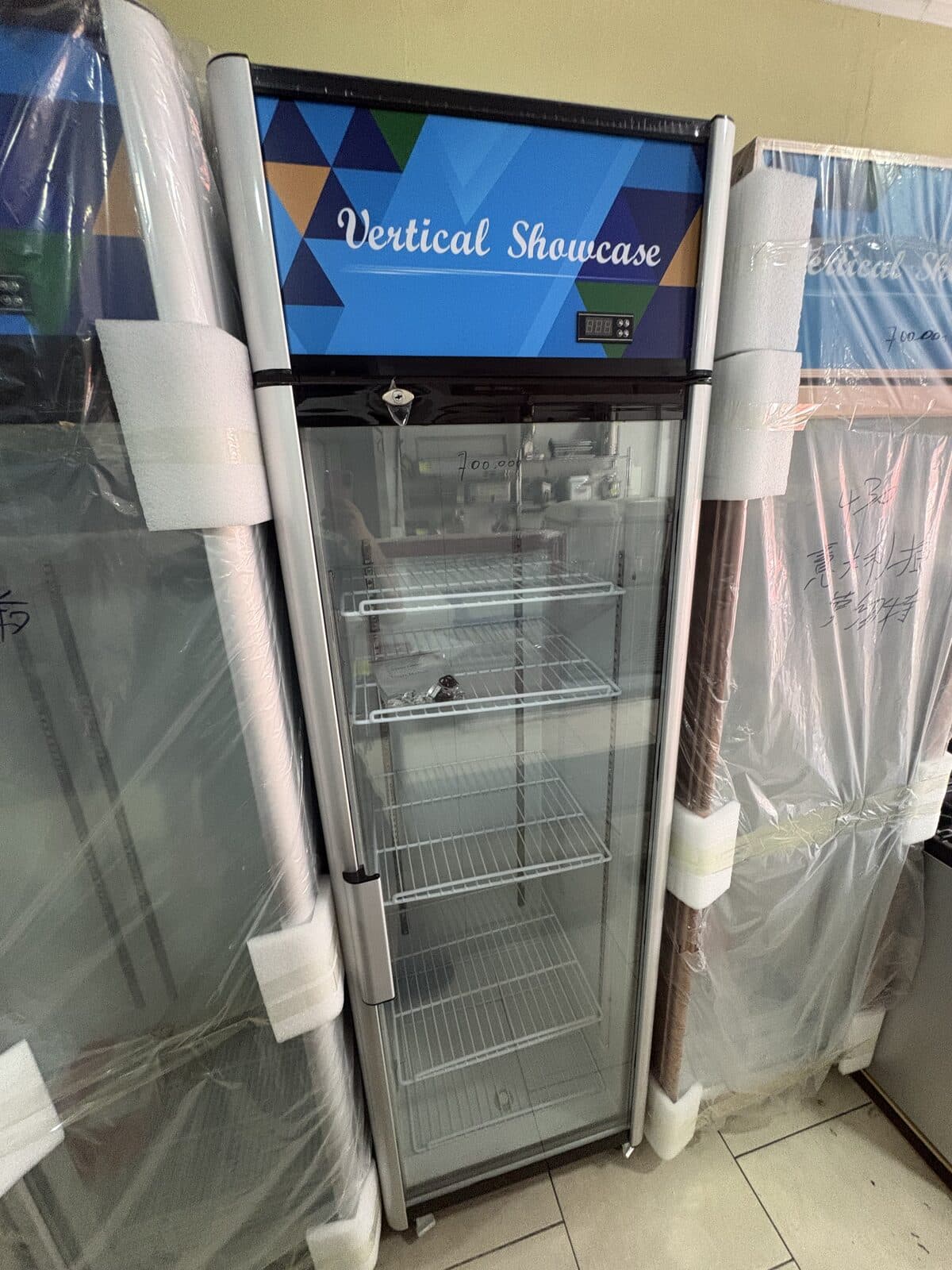 Visicooler 1 puerta Vertical Showcase plateado