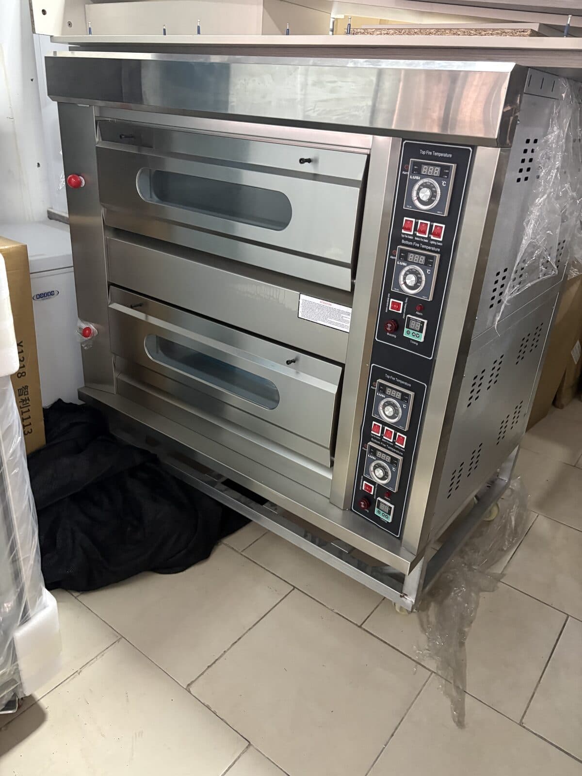 Horno industrial 2 cámaras acero inox