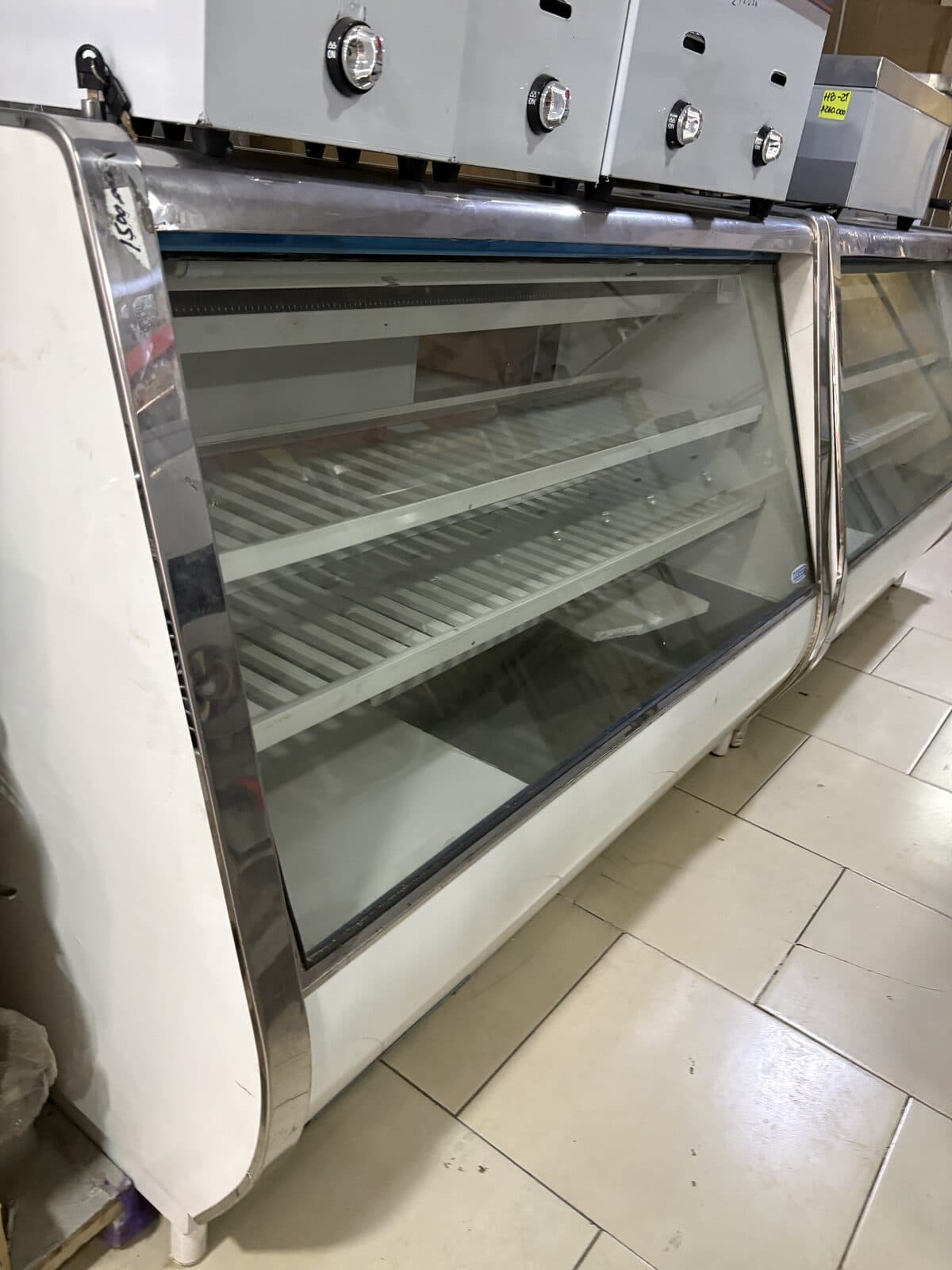 Vitrina refrigerada de mesón 2 módulos
